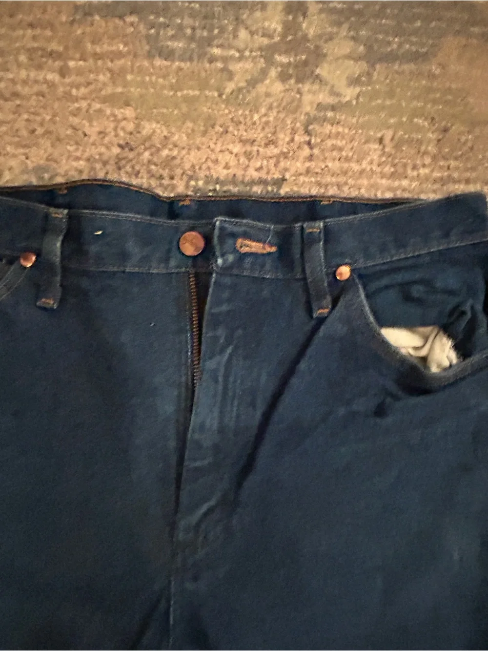 Wrangler Men’s Dark Blue Bootcut Jeans 35x30